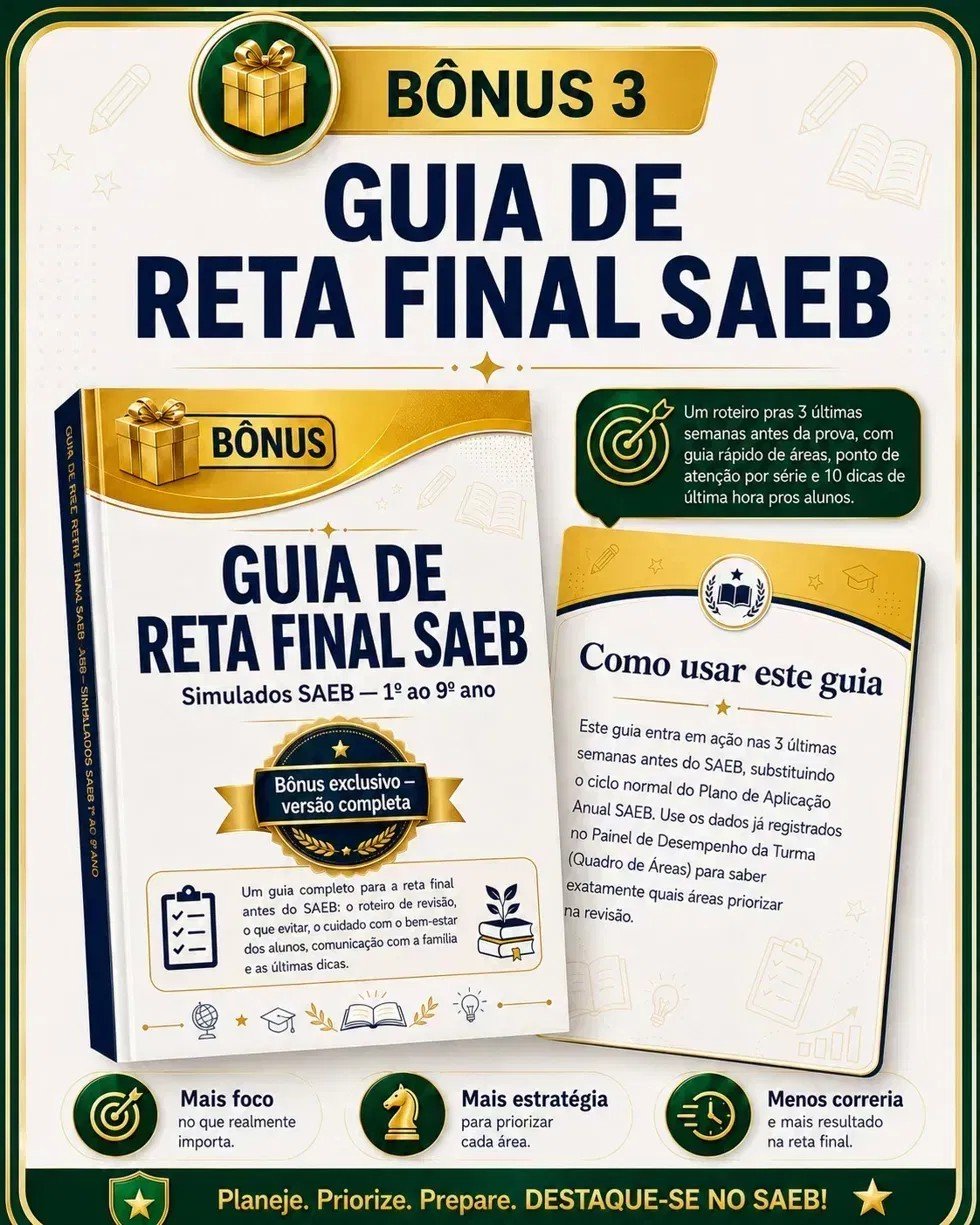 Capa do bônus Guia de Reta Final SAEB